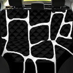 Black And White Giraffe Pattern Print Pet Car Back Seat Cover