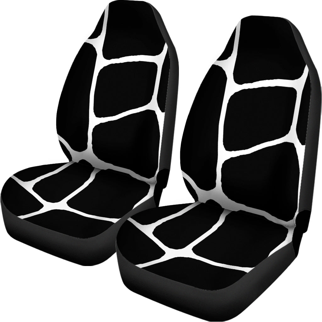 Black And White Giraffe Pattern Print Universal Fit Car Seat Covers