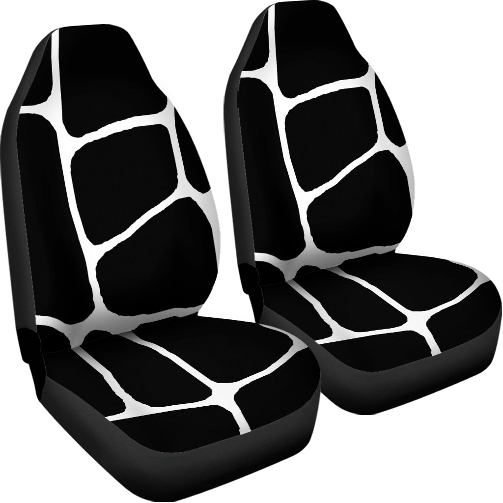 Black And White Giraffe Pattern Print Universal Fit Car Seat Covers