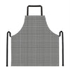 Black And White Glen Plaid Print Apron