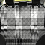 Black And White Glen Plaid Print Pet Car Back Seat Cover