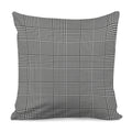 Black And White Glen Plaid Print Pillow Cover