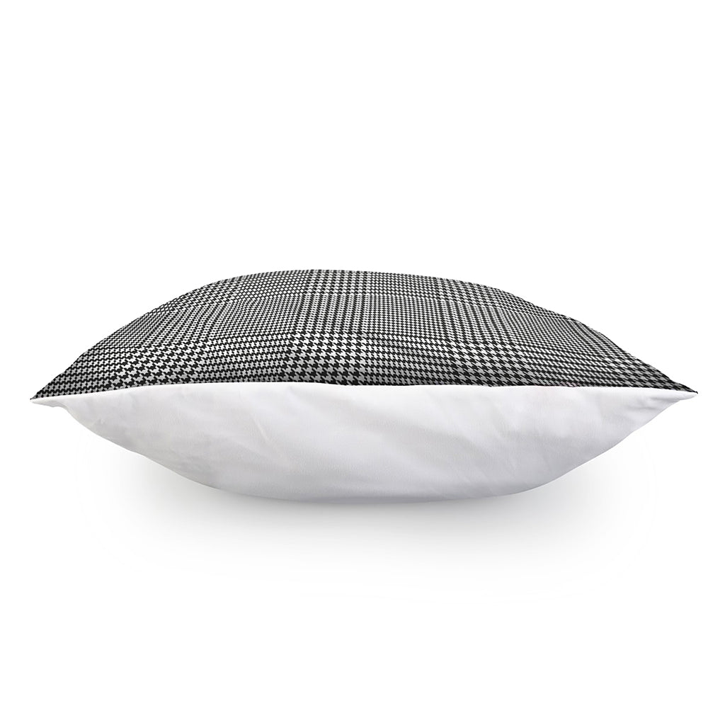 Black And White Glen Plaid Print Pillow Cover