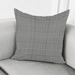 Black And White Glen Plaid Print Pillow Cover