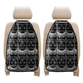 Black And White Gothic Wiccan Cat Print Car Seat Organizers