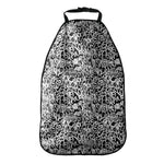 Black And White Graffiti Pattern Print Car Seat Organizers