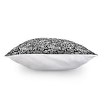 Black And White Graffiti Pattern Print Pillow Cover