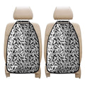Black And White Guns Pattern Print Car Seat Organizers