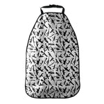 Black And White Guns Pattern Print Car Seat Organizers