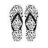 Black And White Guns Pattern Print Flip Flops