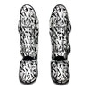 Black And White Guns Pattern Print Muay Thai Shin Guard