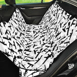 Black And White Guns Pattern Print Pet Car Back Seat Cover