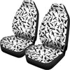 Black And White Guns Pattern Print Universal Fit Car Seat Covers