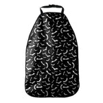 Black And White Halloween Bat Print Car Seat Organizers