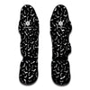 Black And White Halloween Bat Print Muay Thai Shin Guard