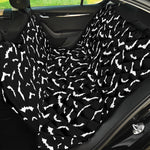 Black And White Halloween Bat Print Pet Car Back Seat Cover