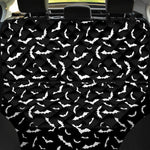Black And White Halloween Bat Print Pet Car Back Seat Cover