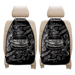 Black And White Hamburger Print Car Seat Organizers