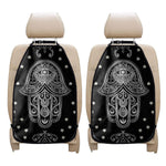 Black And White Hamsa Print Car Seat Organizers