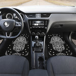 Black And White Hamsa Print Front Car Floor Mats