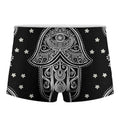 Black And White Hamsa Print Men's Boxer Briefs