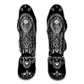 Black And White Hamsa Print Muay Thai Shin Guards
