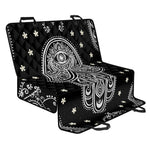 Black And White Hamsa Print Pet Car Back Seat Cover