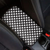 Black And White Heart Pattern Print Car Center Console Cover