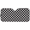 Black And White Heart Pattern Print Car Sun Shade