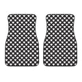 Black And White Heart Pattern Print Front Car Floor Mats