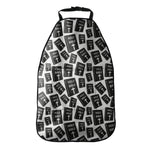 Black And White Holy Bible Pattern Print Car Seat Organizers