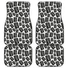 Black And White Holy Bible Pattern Print Front and Back Car Floor Mats