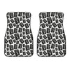 Black And White Holy Bible Pattern Print Front Car Floor Mats