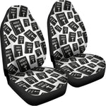 Black And White Holy Bible Pattern Print Universal Fit Car Seat Covers