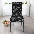 Black And White Horse Pattern Print Dining Chair Slipcover