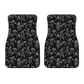 Black And White Horse Pattern Print Front Car Floor Mats