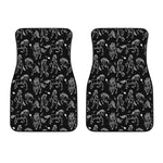 Black And White Horse Pattern Print Front Car Floor Mats