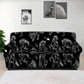 Black And White Horse Pattern Print Sofa Cover