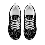 Black And White Horse Pattern Print White Sneakers