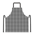 Black And White Houndstooth Print Apron