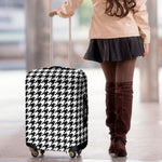 Black And White Houndstooth Print Luggage Cover