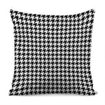 Black And White Houndstooth Print Pillow Cover