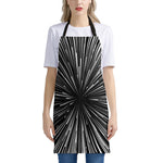 Black And White Hyperspace Print Apron