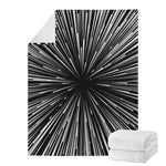 Black And White Hyperspace Print Blanket