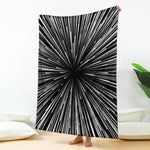 Black And White Hyperspace Print Blanket
