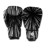Black And White Hyperspace Print Boxing Gloves