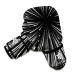 Black And White Hyperspace Print Boxing Gloves