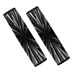 Black And White Hyperspace Print Car Seat Belt Covers