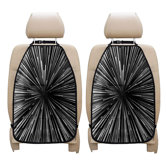 Black And White Hyperspace Print Car Seat Organizers