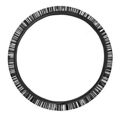 Black And White Hyperspace Print Car Steering Wheel Cover